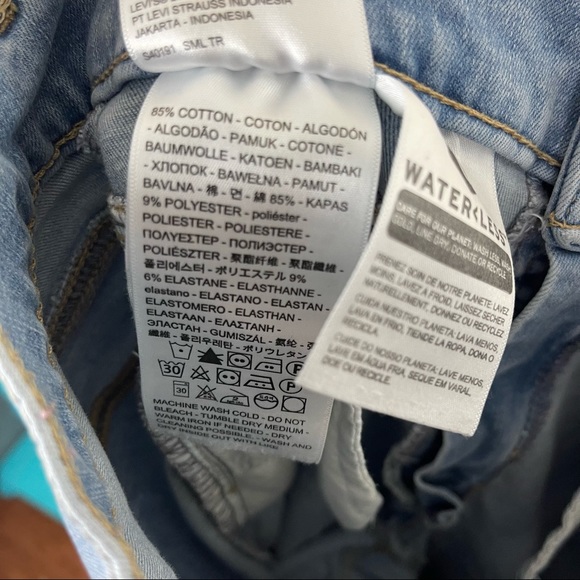 Levi’s mile high super skinny light wash jeans - Picture 7 of 7